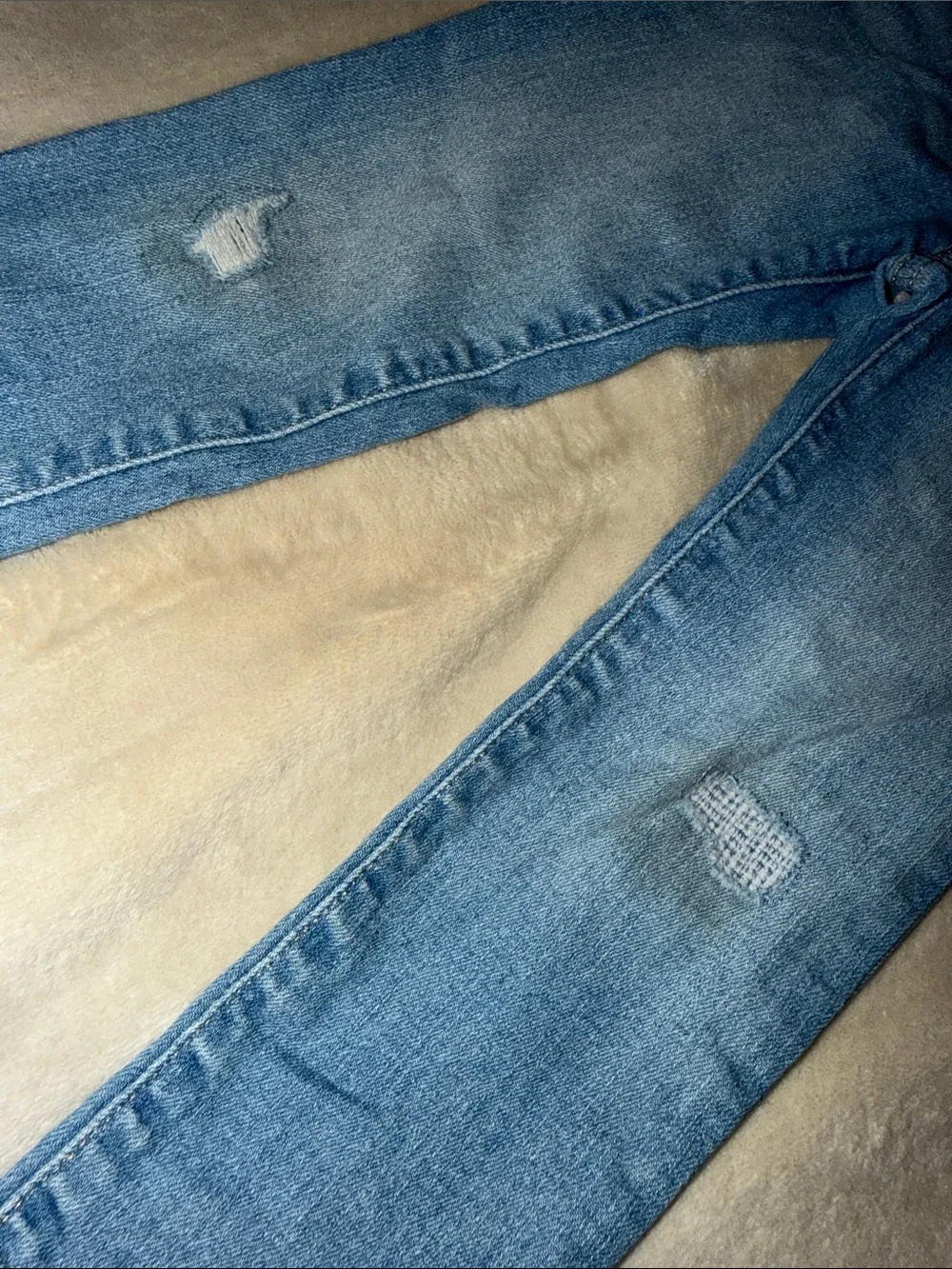 GAP Light Blue Girls' Denim Jeggings with Elastic Waist